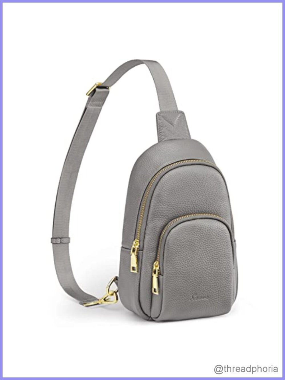 Vintage Leather Sling Bag Crossbody Purse RFID Blocking